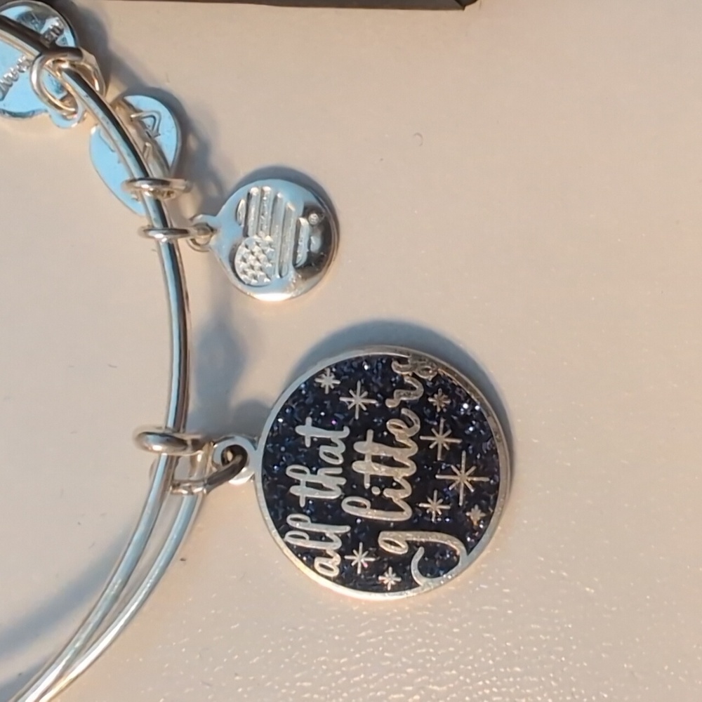 Alex and Ani All That Glitters Silver Charm Bracelet - Picture 2 of 2